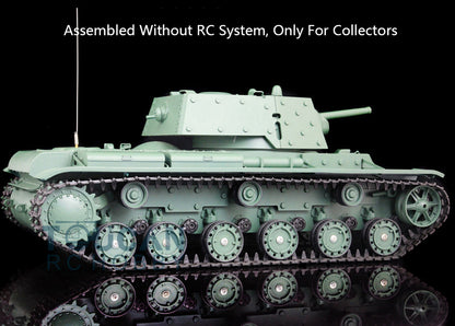 Henglong 1/16 Plastic Soviet KV-1 Static Tank 3878 Ornament Model Without Electronic System