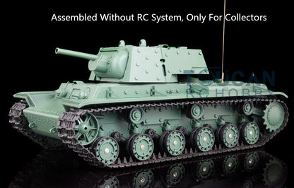 Henglong 1/16 Plastic Soviet KV-1 Static Tank 3878 Ornament Model Without Electronic System