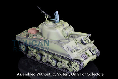 Henglong 1/16 Plastic USA M4A3 Static Tank 3898 Ornament Model Without Electronic System