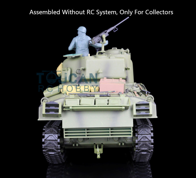 Henglong 1/16 Plastic USA M4A3 Static Tank 3898 Ornament Model Without Electronic System
