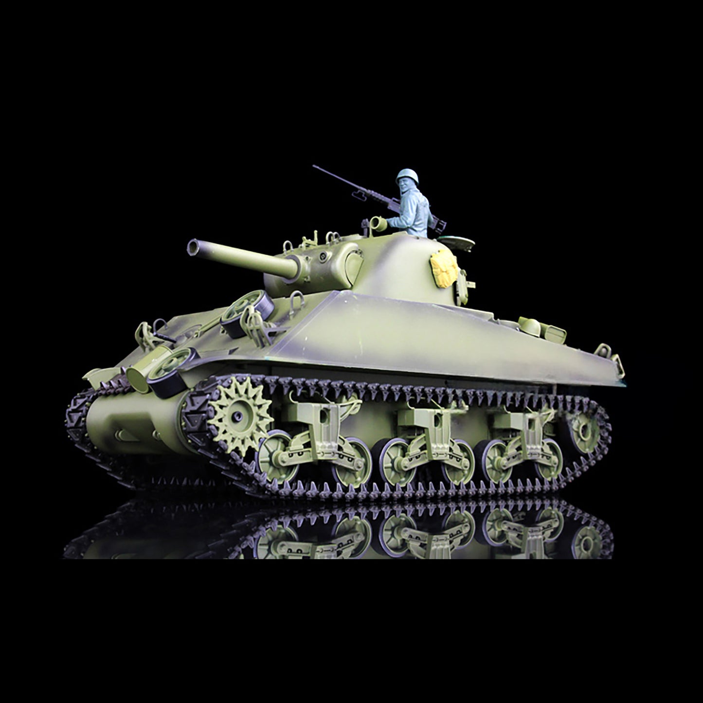 Henglong 1/16 Plastic USA M4A3 Static Tank 3898 Ornament Model Without Electronic System