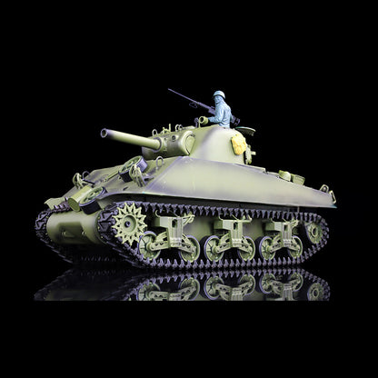 Henglong 1/16 Plastic USA M4A3 Static Tank 3898 Ornament Model Without Electronic System