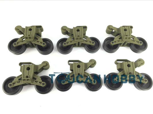 Henglong Plastic Road Wheels for 1/16 Scale USA M4A3 Sherman RC Tank 3898 Remote Controlled Military Vehicle Models