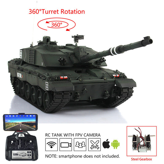 HL 7.0 3908 RTR 1/16 RC Tank FPV 360 Degree Turret