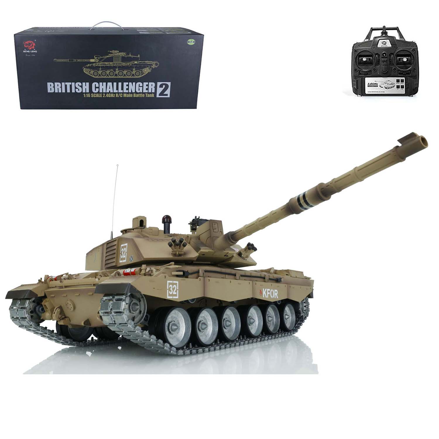 Henglong 1/16 RTR RC Tank 3908 Challenger II Military Armored