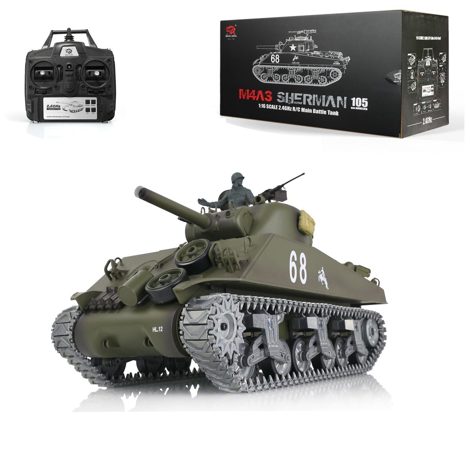 3898 USA M4A3 Sherman – Henglong Tanks