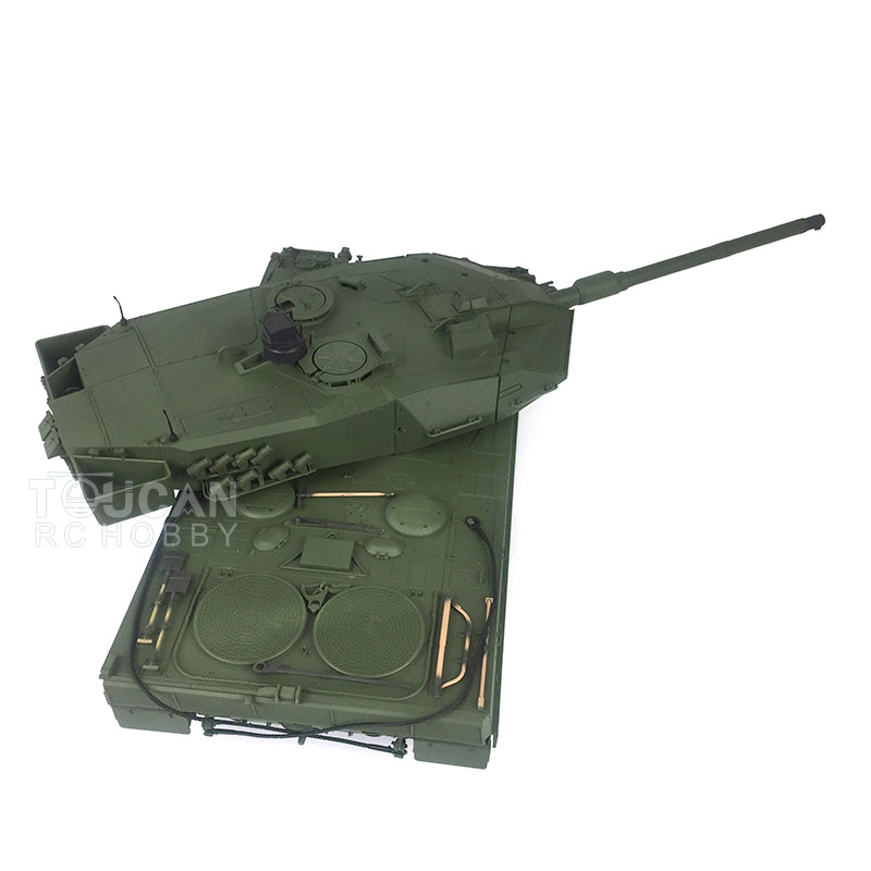 1/16 Heng Long TK7.0 Leopard2A6 RC Main Battle Tank Model 3889 W/ 360 Degrees Rotating Turret Airsoft BBs Smoke Light Sound