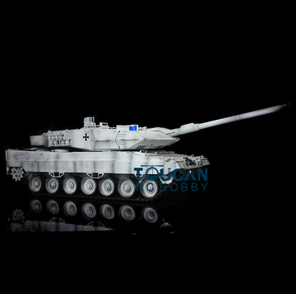 1/16 Heng Long TK7.0 Leopard2A6 RC Main Battle Tank Model 3889 W/ 360 Degrees Rotating Turret Airsoft BBs Smoke Light Sound