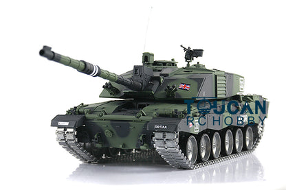 IN STOCK Henglong RTR 1/16 7.0 British Challenger II RC Tank FPV 3908 Model 360 Degrees Turret BB Shooting Battery Metal Tracks Wheels