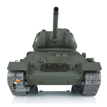 Henglong FPV 1/16 7.0 Soviet T34-85 RTR RC Tank 3909 Model 360 Degrees Turret Barrel Recoil Metal Tracks Wheels Sound Smoke