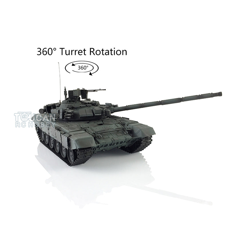 Henglong 2.4Ghz 1/16 7.0 Plastic Russian T90 RTR RC Tank 3938 W/ 360 Degrees Turret Radio System BB Shooting Unit IR Battle