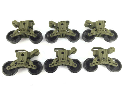Plastic Tracks Sprockets Road Wheels Idlers Accessories Pack Chassis Front Panel Decal For HL 1/16 RC 3898 Tank Model Parts