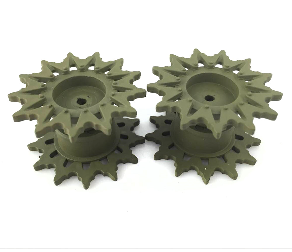 Plastic Tracks Sprockets Road Wheels Idlers Accessories Pack Chassis Front Panel Decal For HL 1/16 RC 3898 Tank Model Parts