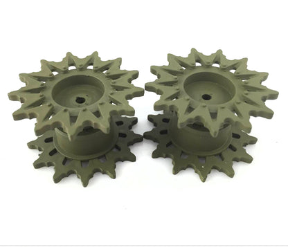 Plastic Tracks Sprockets Road Wheels Idlers Accessories Pack Chassis Front Panel Decal For HL 1/16 RC 3898 Tank Model Parts