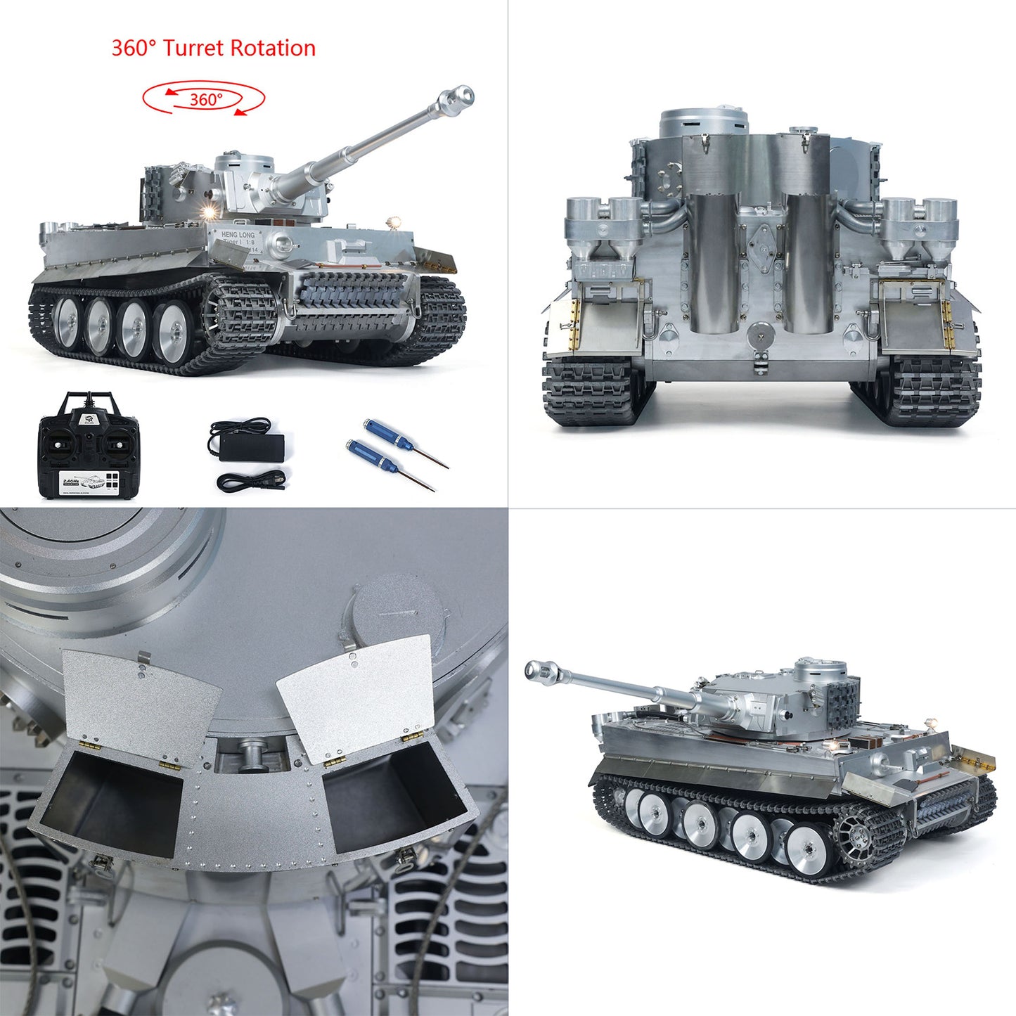 HL Realistic Military Tank Sound Light And Smoke