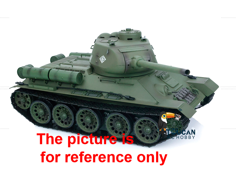 Second Hand CN Stock2.4G Henglong 1/16 Scale 7.0 Plastic Soviet T34-85 RTR RC Tank 3909 360 Degree Turret