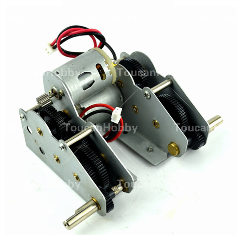 Henglong 1/16 Remote Control Tank Steel Gearbox ML 49mm 59mm HL 49mm 59mm With 5.3 Plug Cable For RC Military Vehicle Model Part