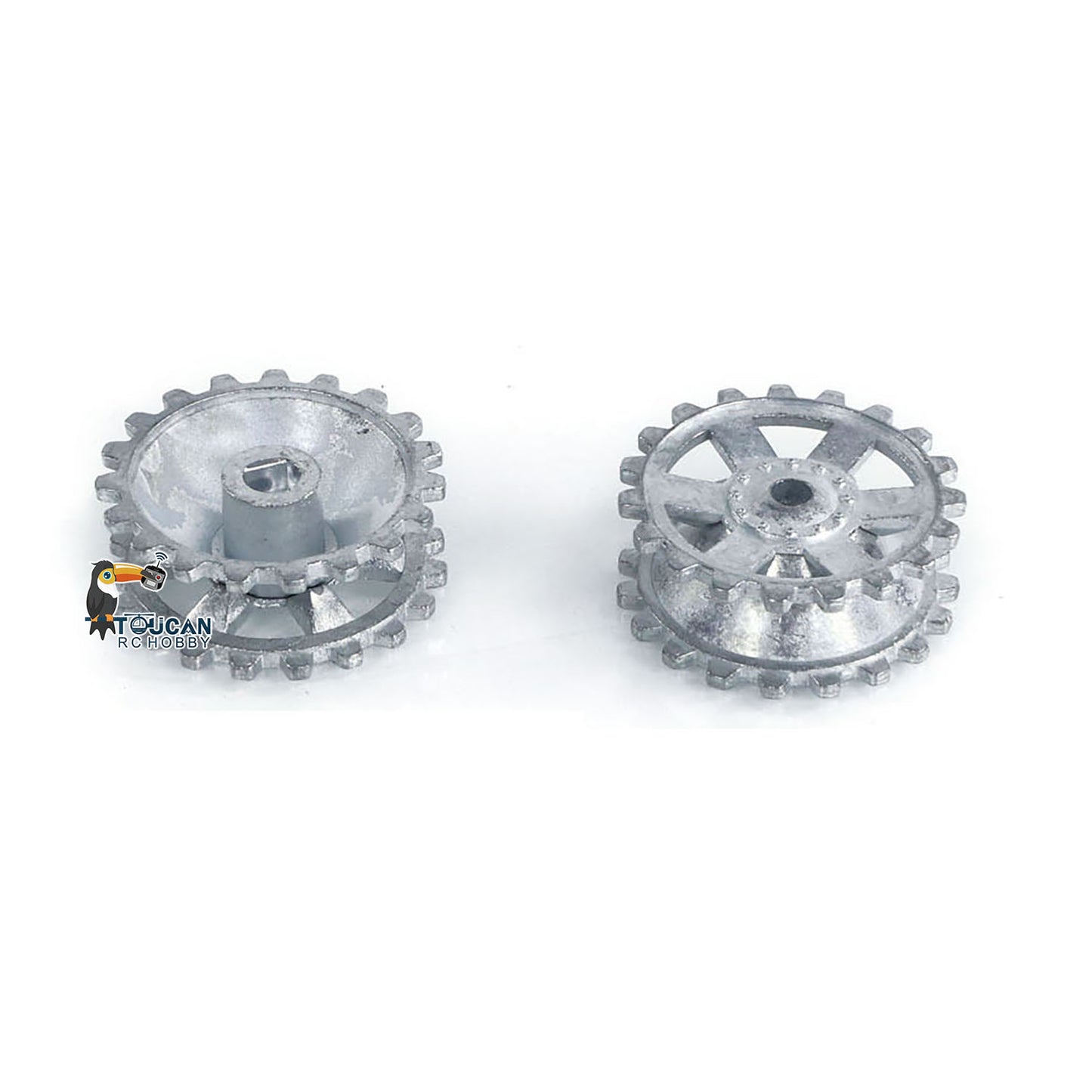 1Pair Metal Sprockets Driving Wheel Road Wheels Idler for HengLong 1/16 RC Battle Tank 3858 3859 German Panzer IV F F2 Military Armored Car Toy