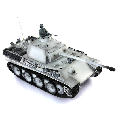 Henglong 1/16 7.0 Panther G 3879 RTR RC Tank 360 Degree Turret Smoke BB IR Barrel Recoil Metal Tracks Road Drive Idler Wheels Gearbox