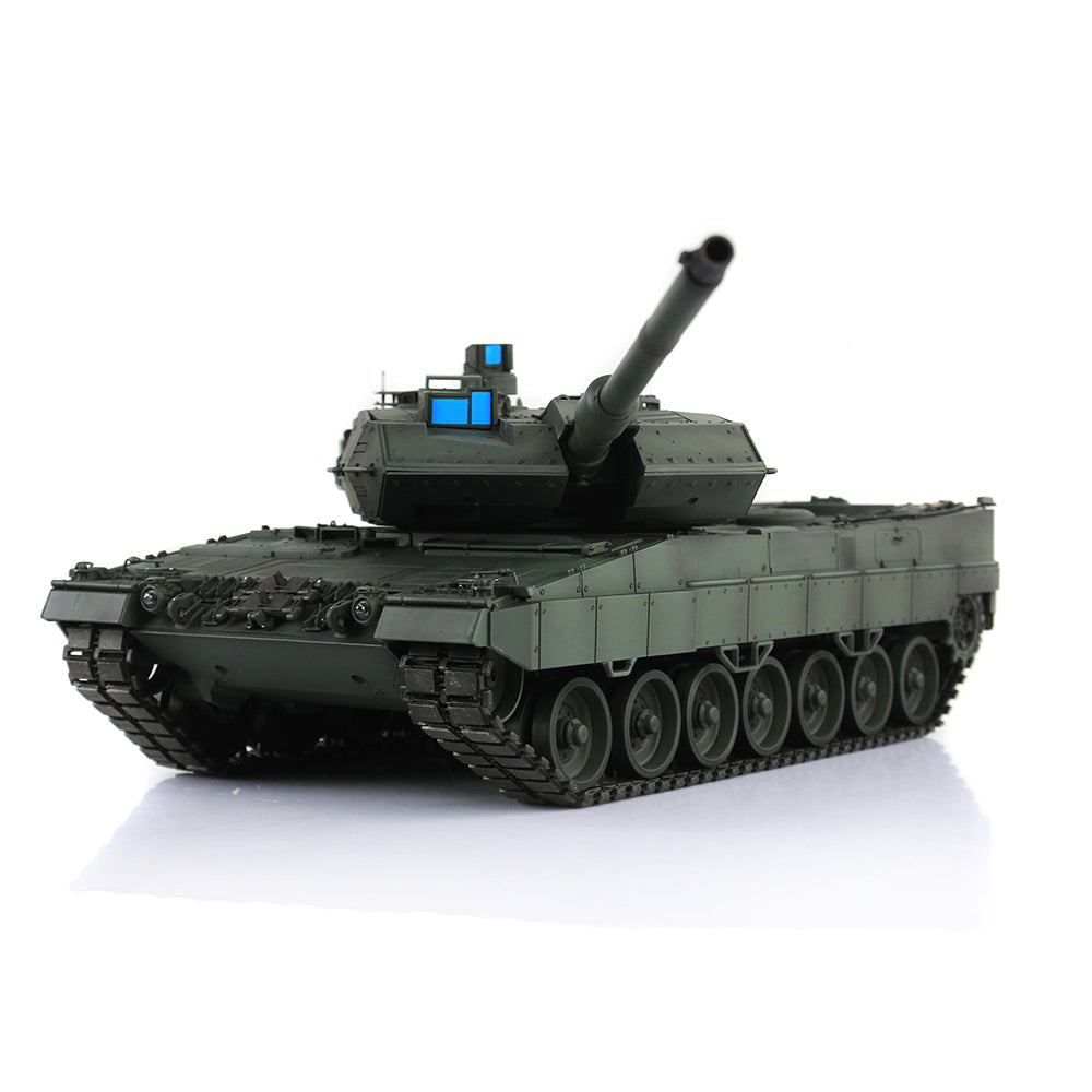 Henglong 1/16 7.0 3889 Leopard2A6 RTR RC Tank FPV Barrel Recoil BB IR Smoke 360 Degree Turret Metal Tracks Road Drive Idler Wheels Gearbox Tracks