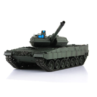 Henglong 1/16 7.0 3889 Leopard2A6 RTR RC Tank FPV Barrel Recoil BB IR Smoke 360 Degree Turret Metal Tracks Road Drive Idler Wheels Gearbox Tracks