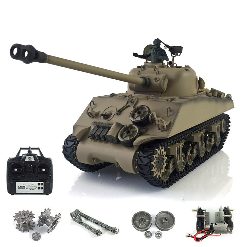 Henglong 1/16 7.0 3898 M4A3 Sherman RTR RC Tank with Barrel Recoil