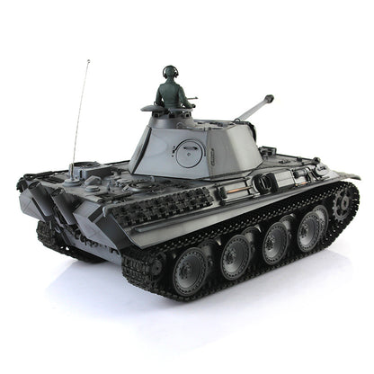 Henglong 1/16 7.0 Panther G 3879 RTR RC Tank 360 Degree Turret Smoke BB IR Barrel Recoil Metal Tracks Road Drive Idler Wheels Gearbox