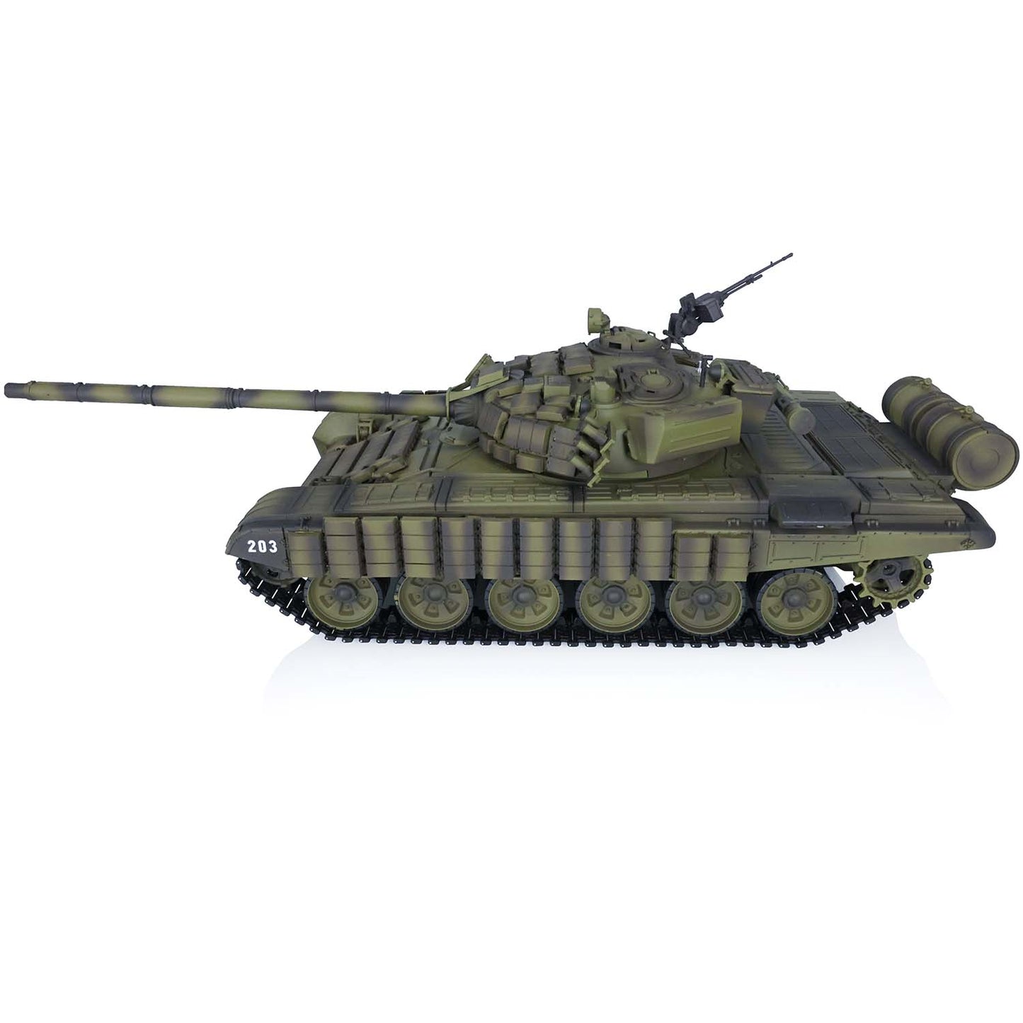 Henglong 1/16 7.0 Plastic 3939 T72 RTR RC Tank Model with Infrared Combat