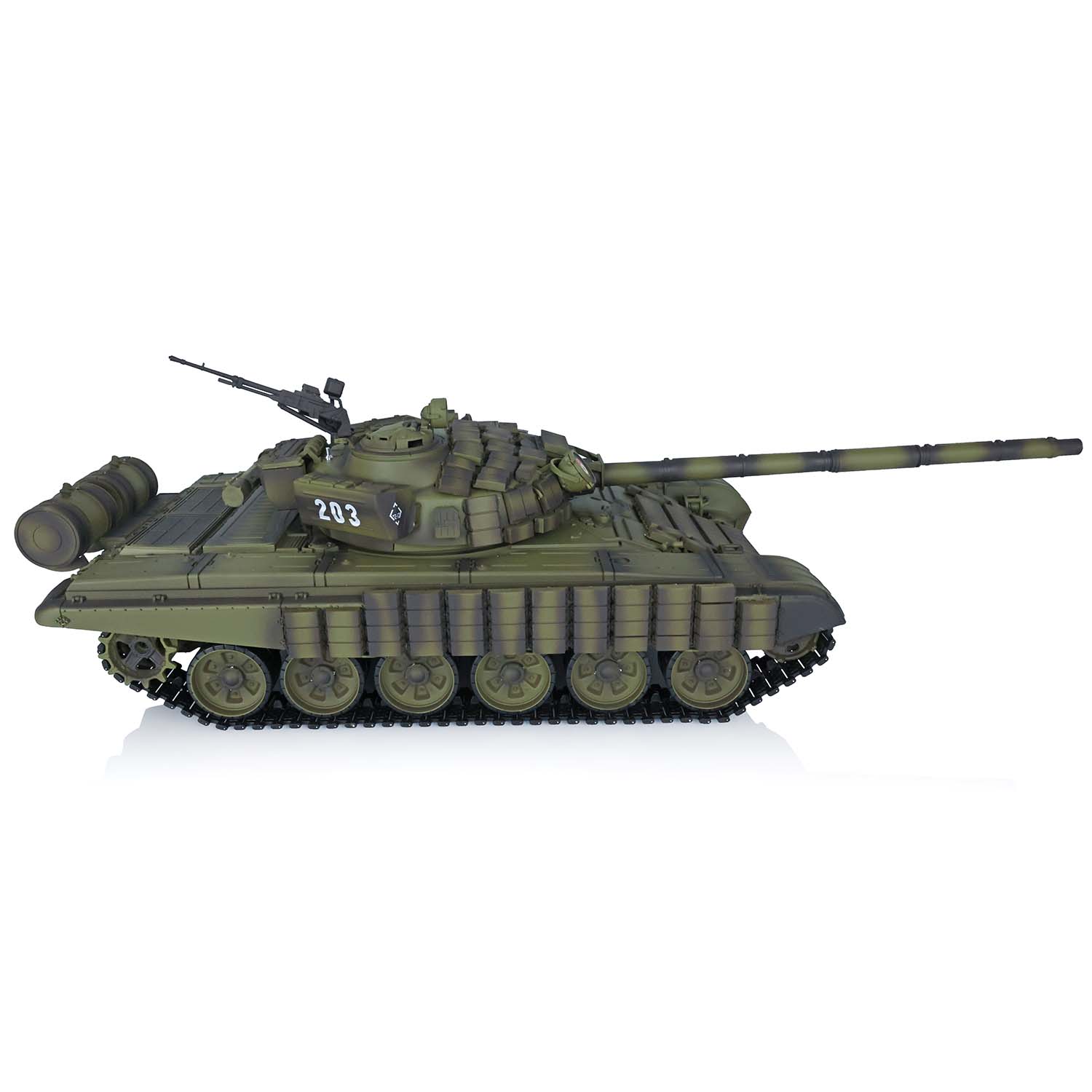 Henglong 1/16 7.0 Plastic 3939 T72 RTR RC Tank Model with Sounds Lights
