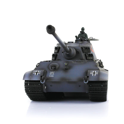 Henglong 1/16 7.0 Upgraded King Tiger 3888A RTR RC Tank BB Infrared Combat Metal Barrel Tracks Drive Idler Wheels Gearbox Smoke