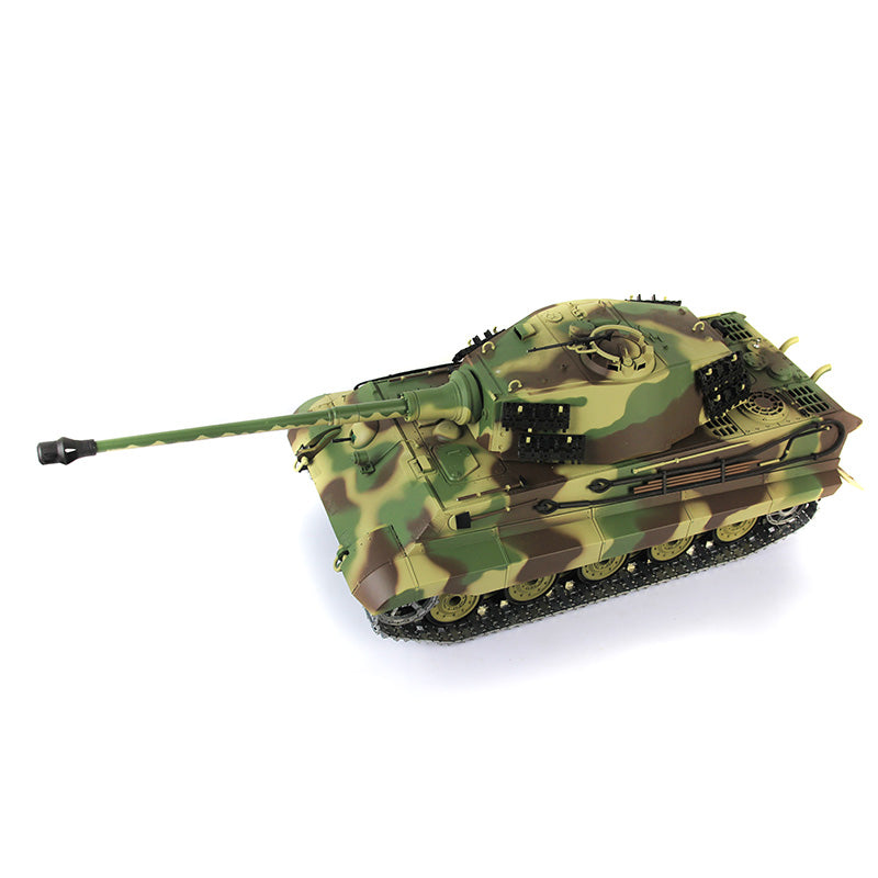 Henglong 1/16 7.0 Upgraded King Tiger 3888A RTR RC Tank BB Infrared Combat Metal Barrel Tracks Drive Idler Wheels Gearbox Smoke