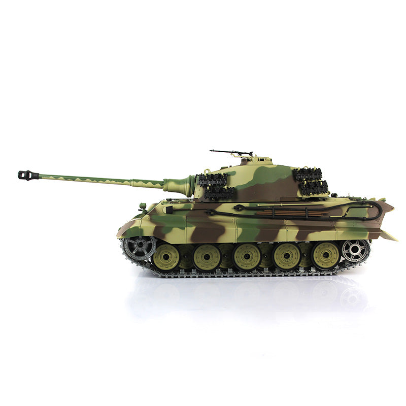 Henglong 1/16 7.0 Upgraded King Tiger 3888A RTR RC Tank BB Infrared Combat Metal Barrel Tracks Drive Idler Wheels Gearbox Smoke