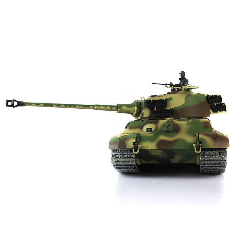 Henglong 1/16 7.0 Upgraded King Tiger 3888A RTR RC Tank BB Infrared Combat Metal Barrel Tracks Drive Idler Wheels Gearbox Smoke