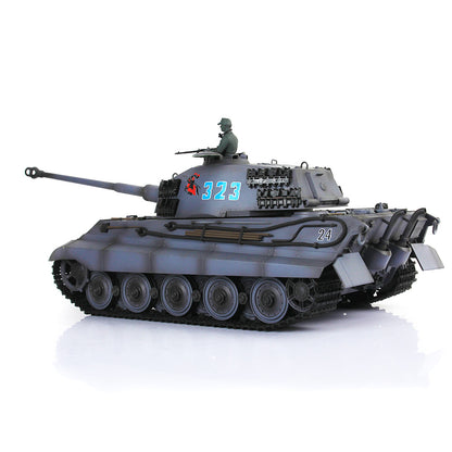 Henglong 1/16 7.0 Upgraded King Tiger 3888A RTR RC Tank BB Infrared Combat Metal Barrel Tracks Drive Idler Wheels Gearbox Smoke