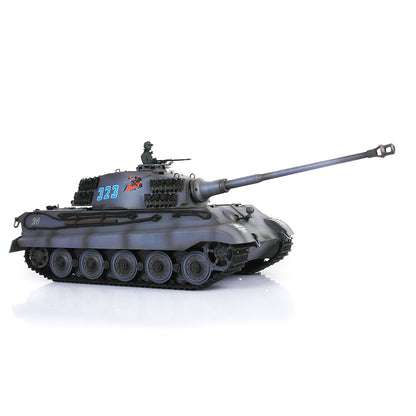 Henglong 1/16 7.0 Upgraded King Tiger 3888A RTR RC Tank BB Infrared Combat Metal Barrel Tracks Drive Idler Wheels Gearbox Smoke
