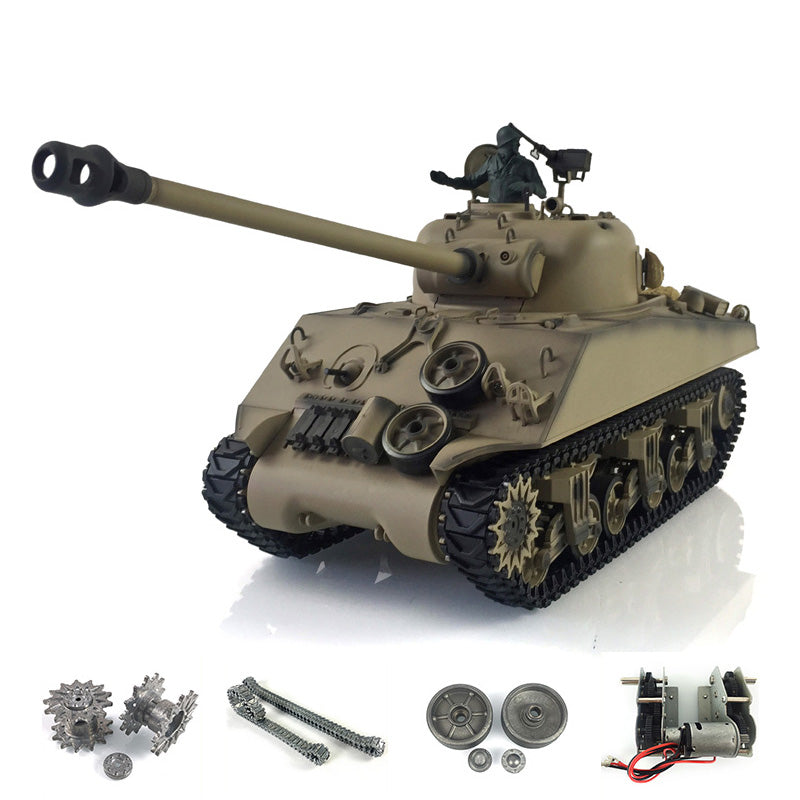Henglong 1/16 7.0 Upgraded M4A3 Sherman 3898 RTR RC Tank with BB Unit Infrared Combat
