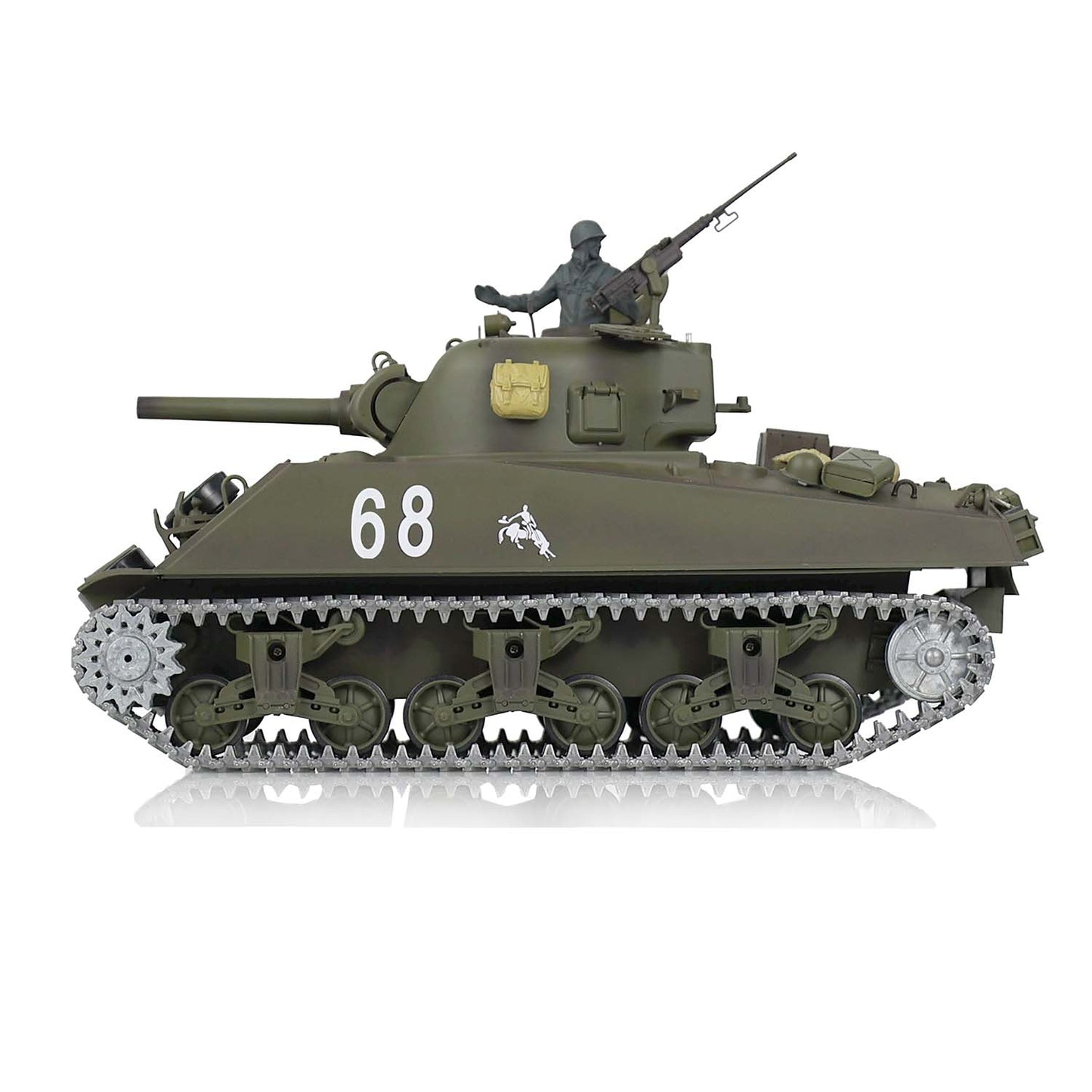 Henglong 1/16 7.0 Upgraded M4A3 Sherman 3898 RTR RC Tank with BB Unit Infrared Combat