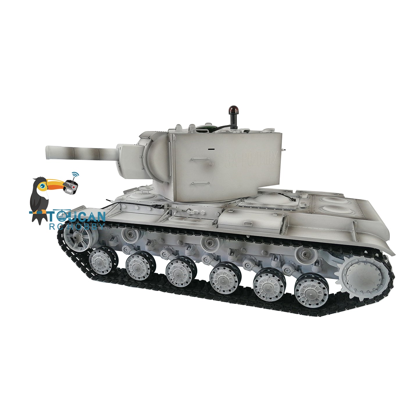 Henglong 1/16 7.0 Upgraded Soviet KV-2 3949 RTR RC Tank Model Barrel Recoil 360 Degree Turret BB IR Smoke Metal Drive Idler Wheels
