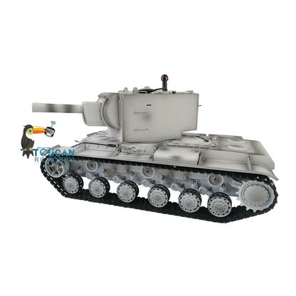 Henglong 1/16 7.0 Upgraded Soviet KV-2 3949 RTR RC Tank Model Barrel Recoil 360 Degree Turret BB IR Smoke Metal Drive Idler Wheels