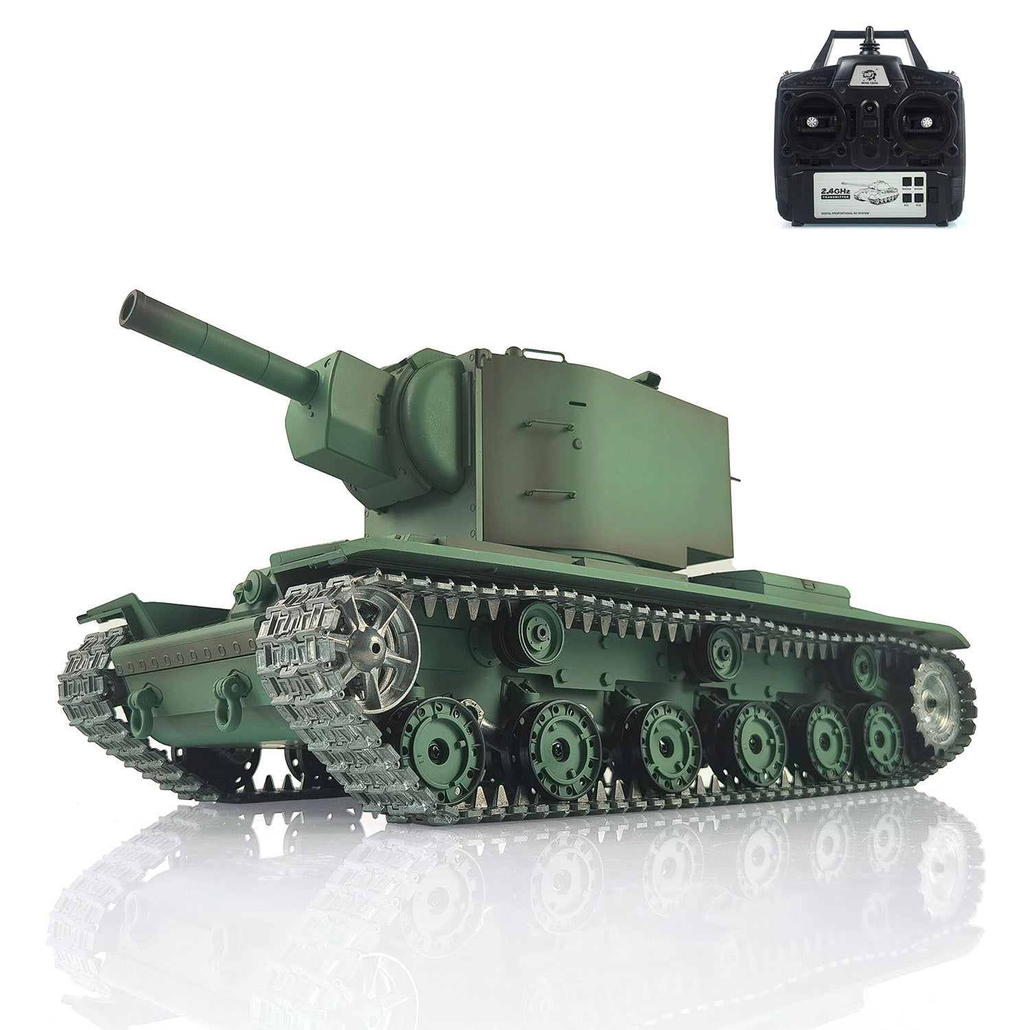Henglong 1/16 7.0 Upgraded Soviet KV-2 3949 RTR RC Tank Model