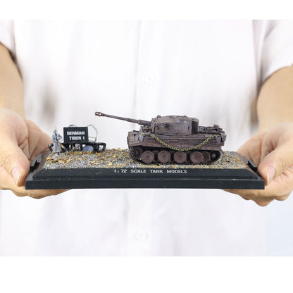 Henglong 1/72 Plastic Germany Tiger I 3818 Static Tank Without Electronic System for Armored Vehicle Collector Enthusiasts
