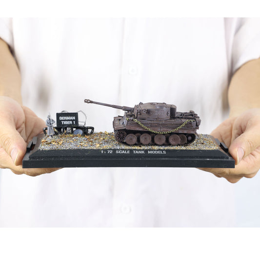 Henglong 1/72 Plastic Germany Tiger I 3818 Static Tank Without Electronic System for Armored Vehicle Collector Enthusiasts
