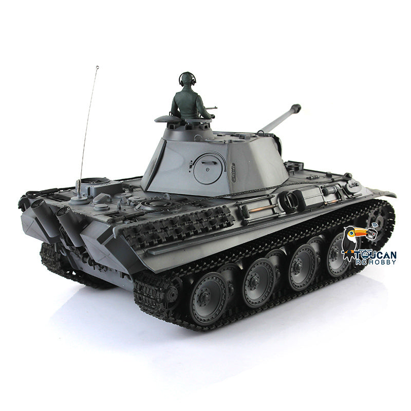 Henglong 1/16 TK7.0 Plastic German Panther G 3879 RTR RC Tank Model with BB Unit Infrared Combat Smoke Light Sound Metal Barrel