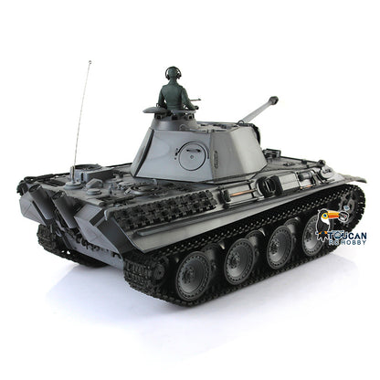 Henglong 1/16 TK7.0 Plastic German Panther G 3879 RTR RC Tank Model with BB Unit Infrared Combat Smoke Light Sound Metal Barrel