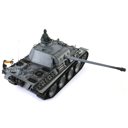 Henglong 1/16 TK7.0 Plastic German Panther G 3879 RTR RC Tank Model with Light Sound Metal Barrel