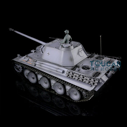 2.4G Henglong 1/16 Yellow 7.0 Plastic German Panther G RTR RC Tank Model 3879 Infrared Combating System Metal Barrel BB Smoke Unit