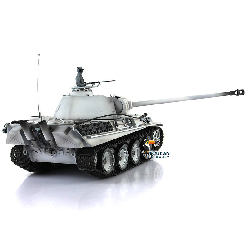 Henglong 1/16 TK7.0 Plastic German Panther G 3879 RTR RC Tank Model with Infrared Combat Smoke BB Unit