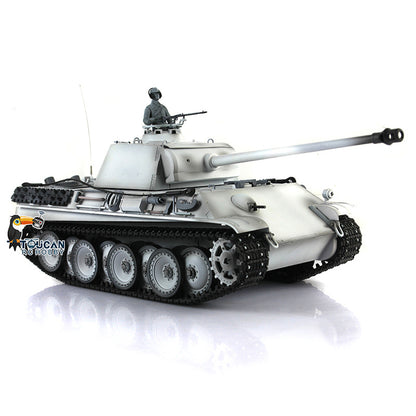 Henglong 1/16 Scale 7.0 Panther G RTR RC Tank 3879 Metal Tracks Wheels 360 Degree Turret Smoke BB Infrared Combating System Barrel Recoil Sound