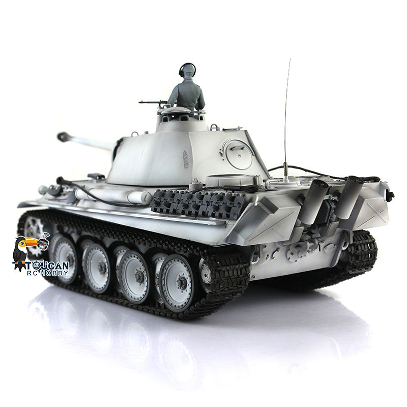 Henglong 1/16 TK7.0 Plastic German Panther G 3879 RTR RC Tank Model with BB Unit Light Sound Metal Barrel Smoke 