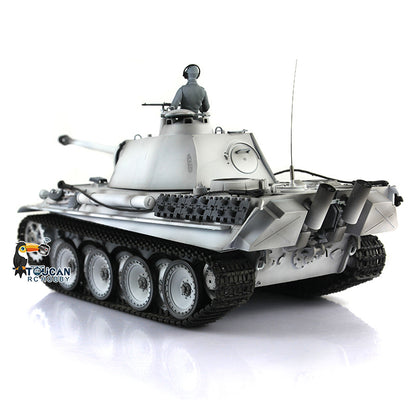 Henglong 1/16 TK7.0 Plastic German Panther G 3879 RTR RC Tank Model with BB Unit Light Sound Metal Barrel Smoke 